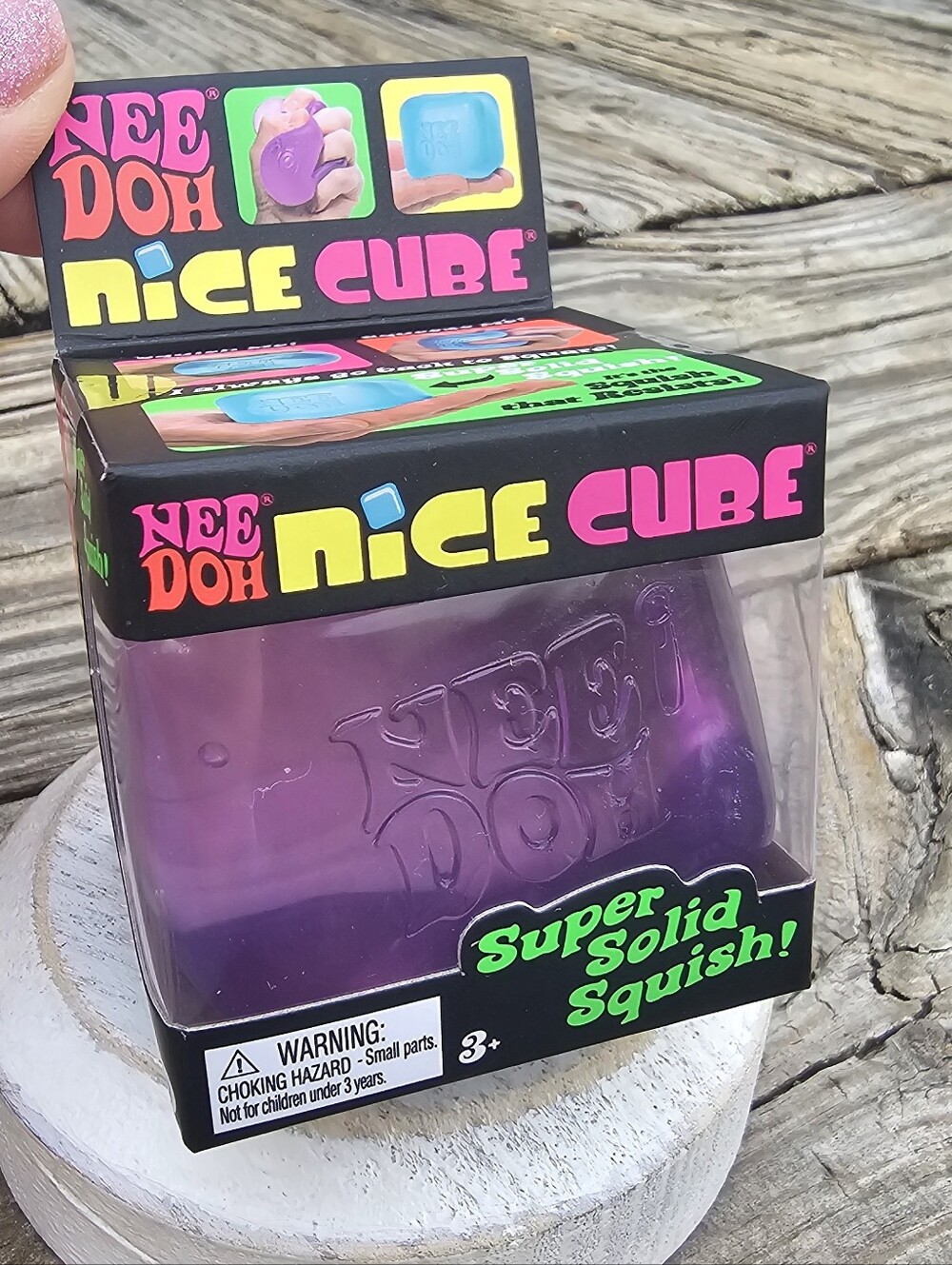 Needoh Nice Cube Squish - Purple AUTHENTIC